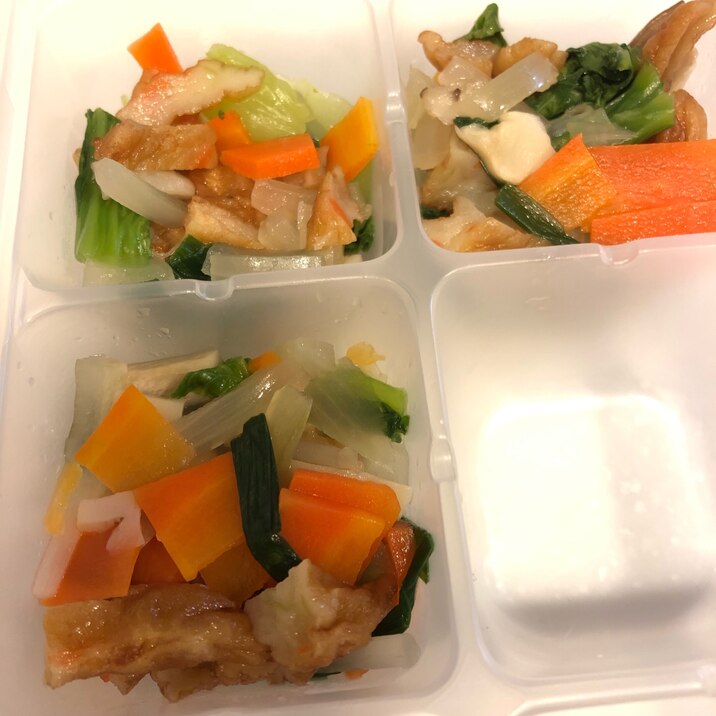 【離乳食完了期】さつま揚げと野菜の炒め煮